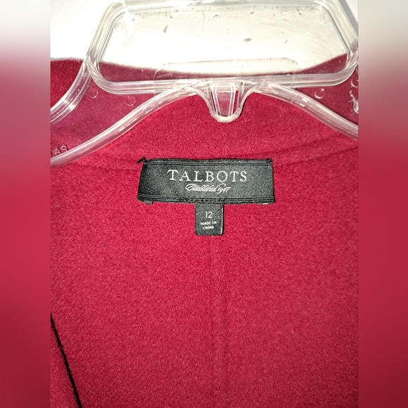 Talbots Wool Blend Single Button Blazer - Satin Trim - Picture 4 of 7